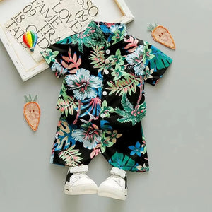 Mini Fashion™ - Fräsch och glad - Blommigt set för pojkar