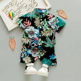 Mini Fashion™ - Fräsch och glad - Blommigt set för pojkar