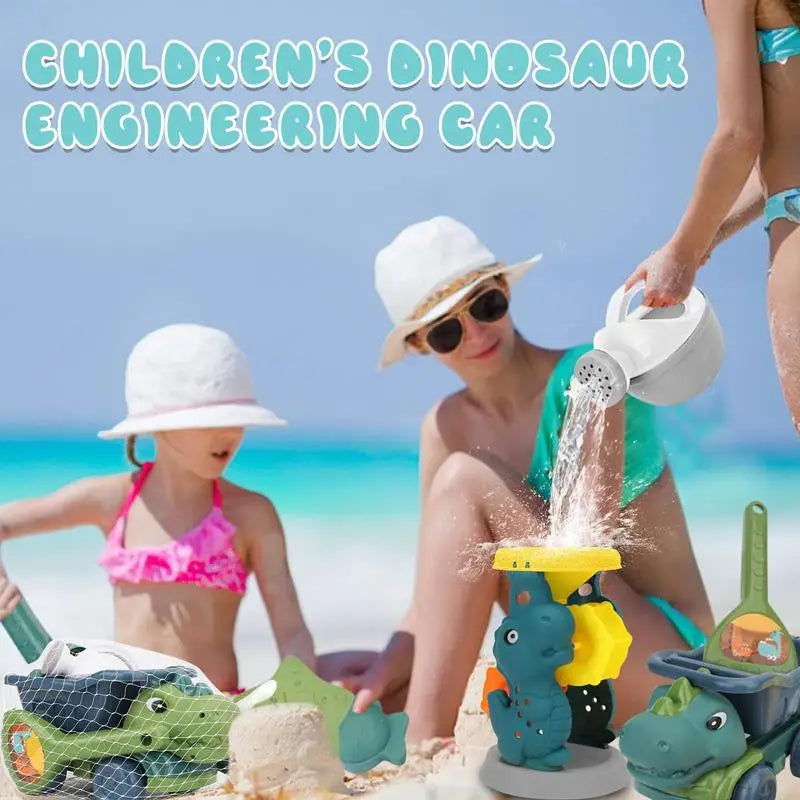 Beach Dino Set™ – Bygg ditt slott – Dinotruck-stranden