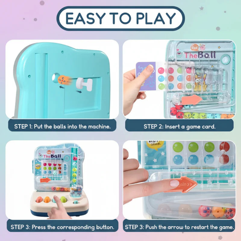 Montessori Math Track Game – Lärande & Logik – Bollbana