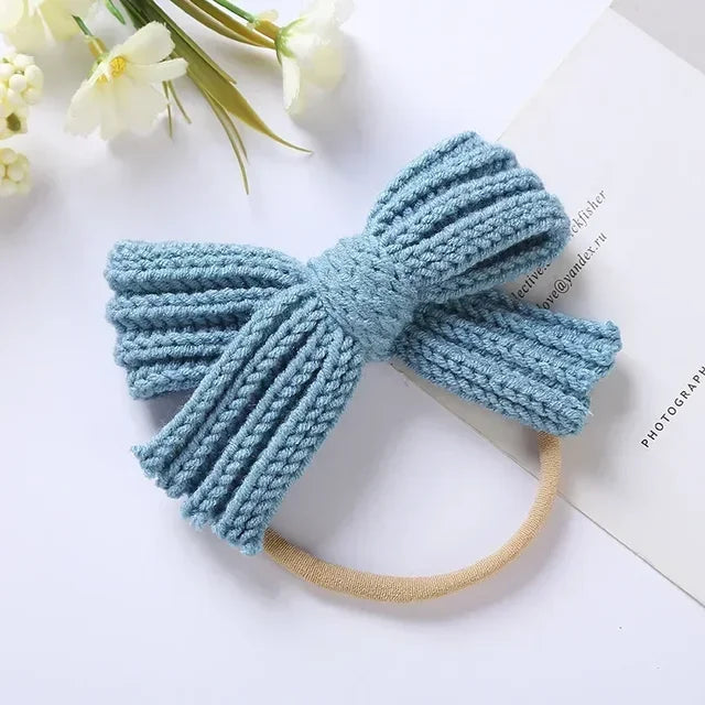 Mini Fashion™ - Rosettglans - Stickat hårband