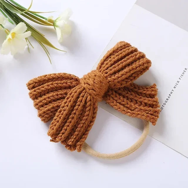 Mini Fashion™ - Rosettglans - Stickat hårband