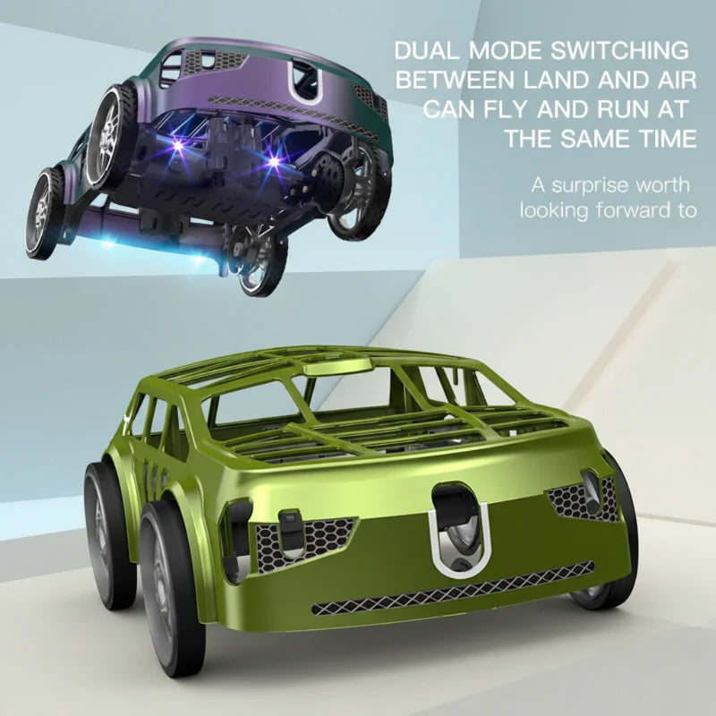 SkyDrive – Innovativt och spektakulärt – 2-i-1 RC-flygande bil och drönare med LED-belysning
