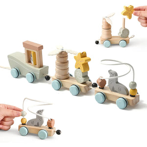 HappyTrain – Montessori & Fun – Träsats med tåg