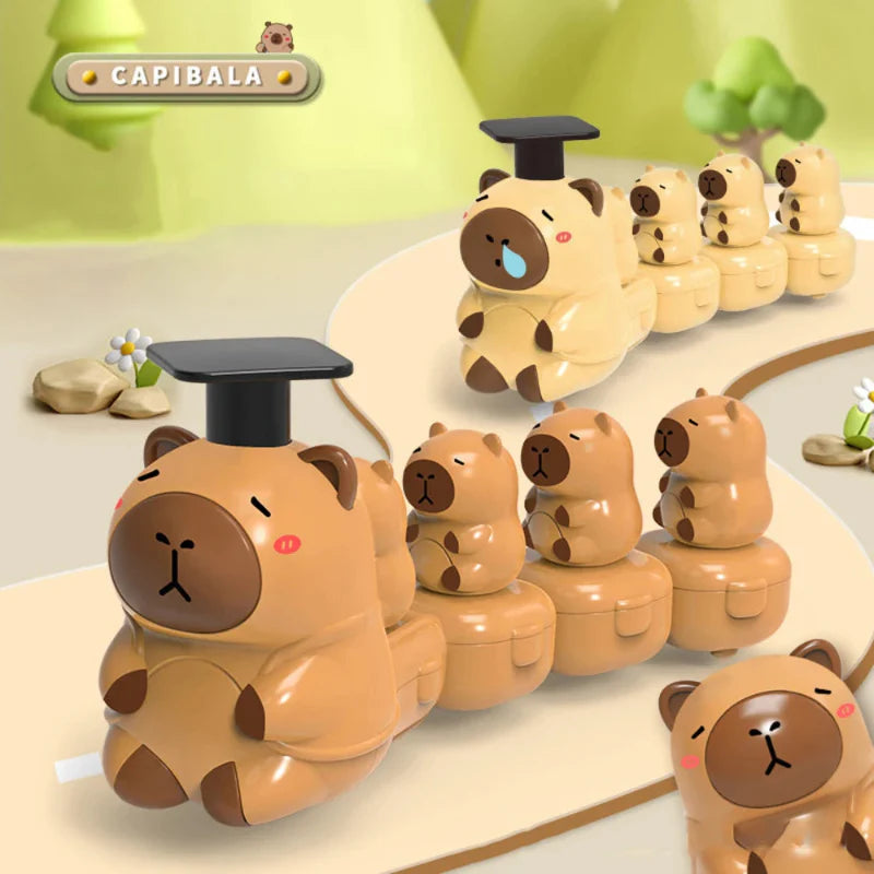 Capybara Train Toy – Lekfullt & gulligt – Livligt tåg