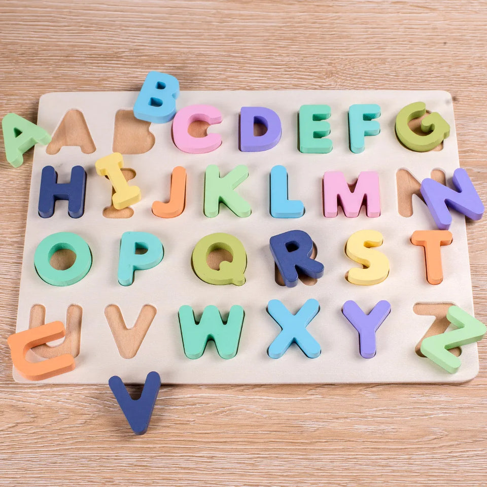 AlphaBlocks – Trä & Pedagogiskt – 3D-bokstavspussel
