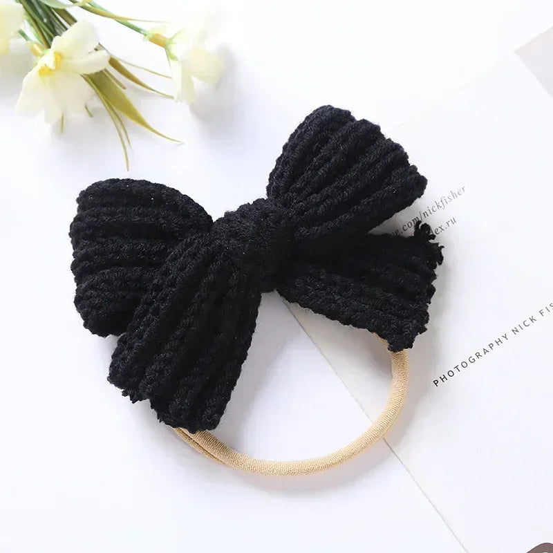 Mini Fashion™ - Rosettglans - Stickat hårband