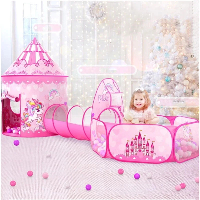 Unicorn Tent™ – Magisk lekstund – Rosa lektält