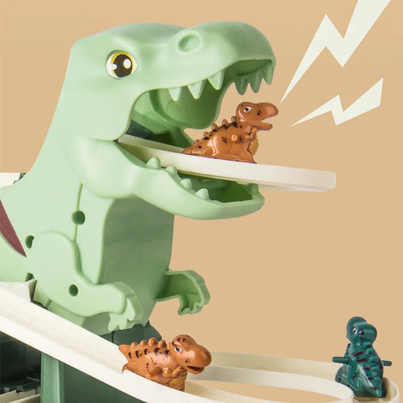 Dino Slide™ – Mini berg-och-dalbana kul - Dino glidbana