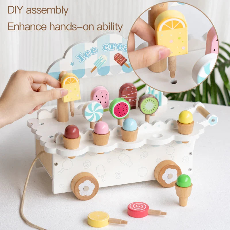 Wooden Gelato™ – Iskall fantasi – Rollspelande glassbil