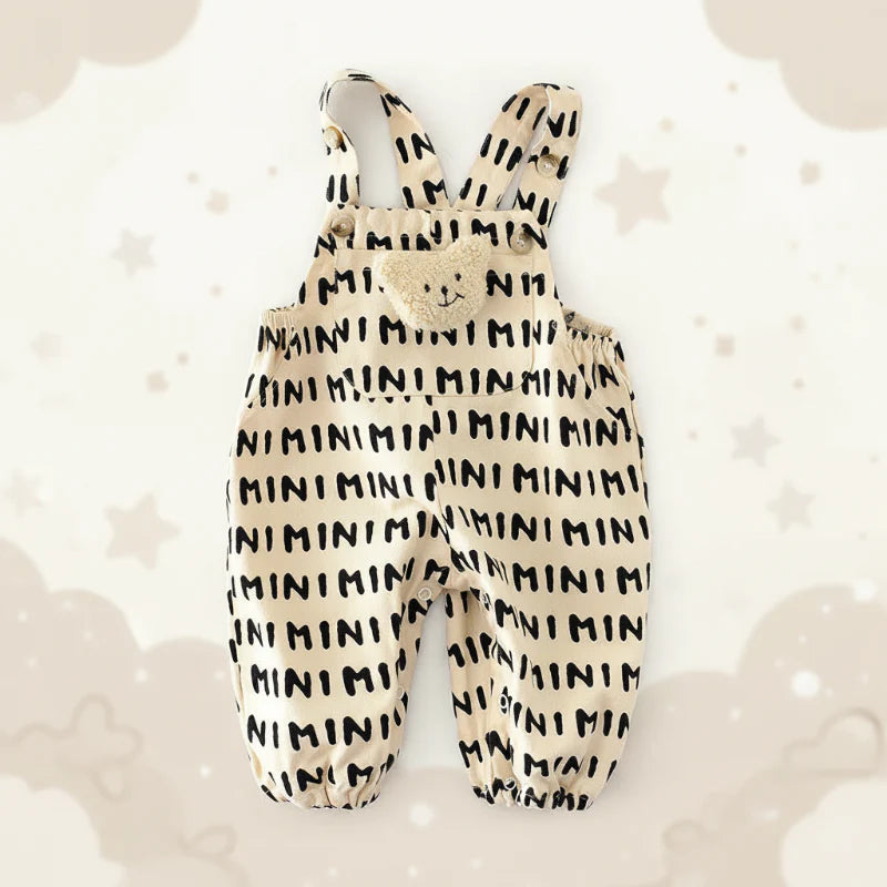 Striped Overall Romper – Mjuk & bekväm – Jumpsuit för barn