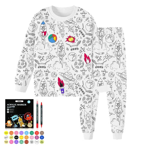 DIY Pajama Set™ – Färg & dröm – Colours Pyjamas-set för barn