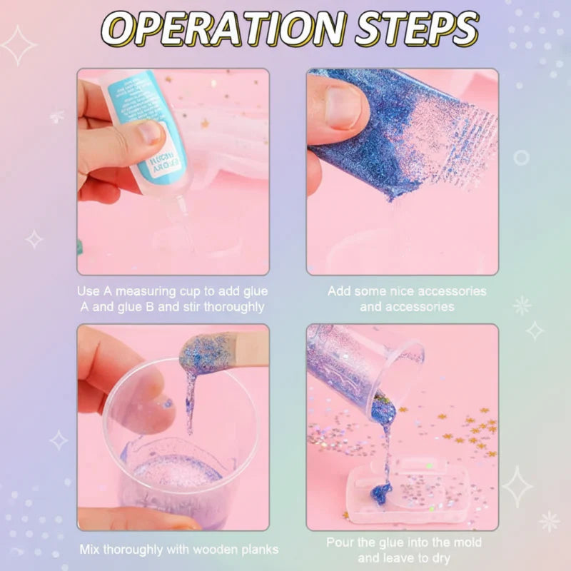 DIY Crystal Keychain Kit – Kreativt & lekfullt – Pysselkit för nyckelringar