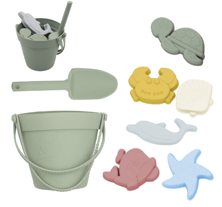 Silicone Beach Set™ - Sandäventyr med strandhink - Strandset i silikon