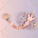 Personalized Pacifier Chain – Säker & stilfull – Personlig nappkedja
