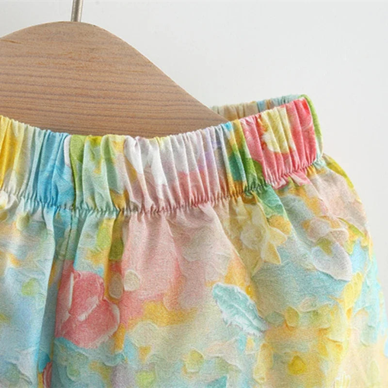 Mini Fashion™ - Sommarblommor Chic - Sommarklänning Peony print