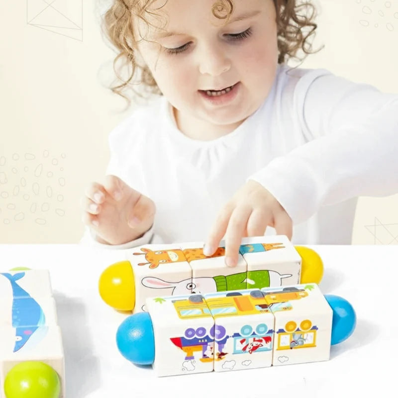 WoodiTurn – Lärorikt & Roligt – Roterande pussel