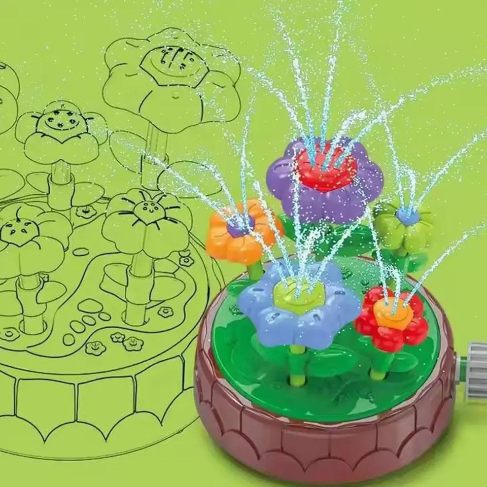 Aqua Bloom - Vrid & Spruta - Vattenleksak Blommor Sprinkler