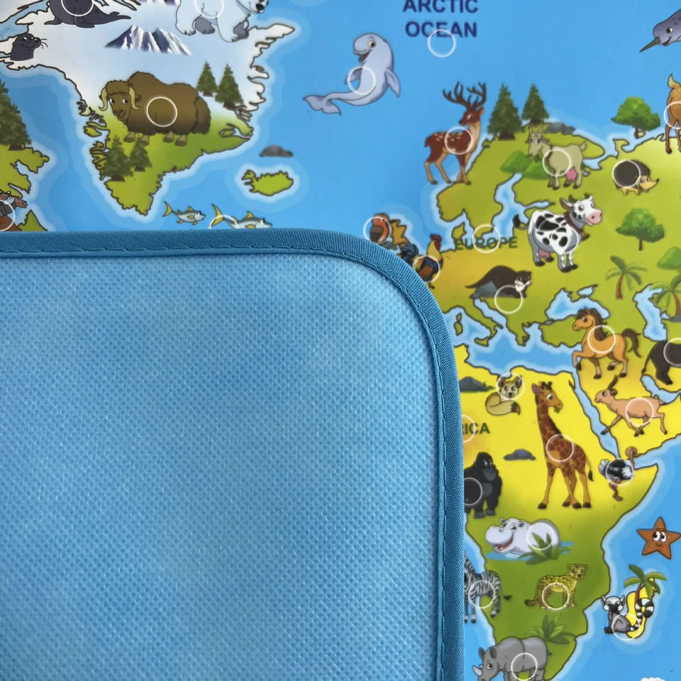 LittleExplorers – Lära sig & leka – Djurens världskarta