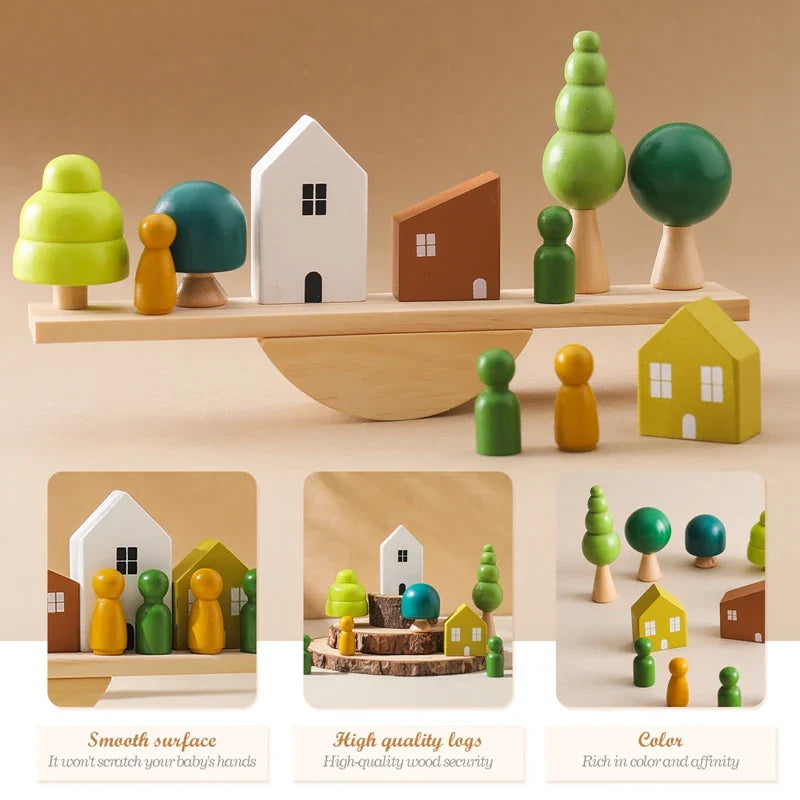 Wooden Forest Blocks – Kreativitet & utveckling – Byggklossar i trä