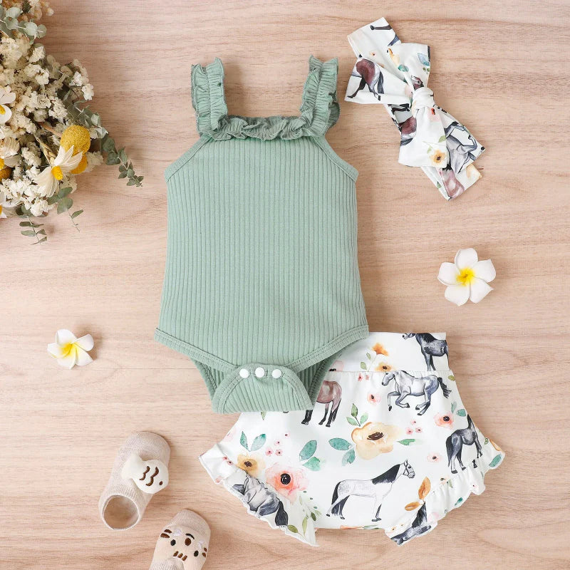 Baby Girl Summer Outfit – Sött & luftigt – Klädset för bebisar