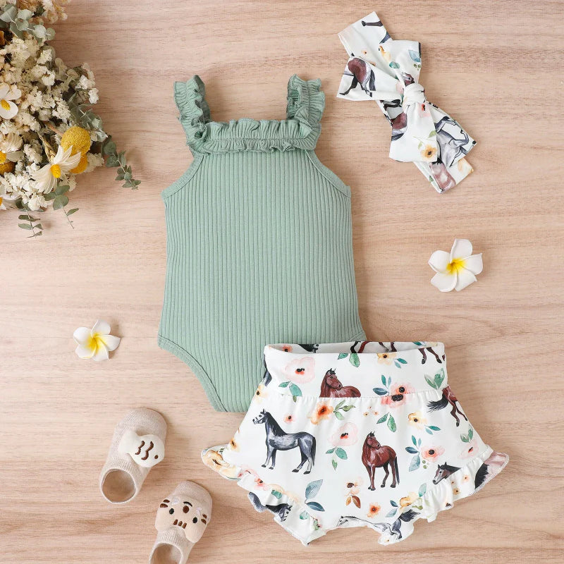 Baby Girl Summer Outfit – Sött & luftigt – Klädset för bebisar