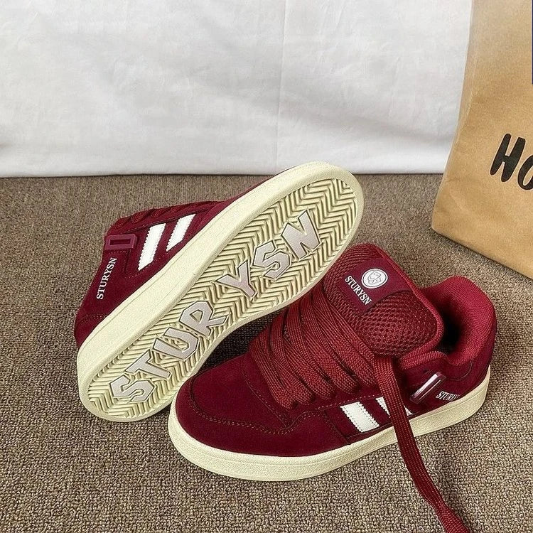 UrbanStep – Trendiga och bekväma – Bordeauxröda sneakers