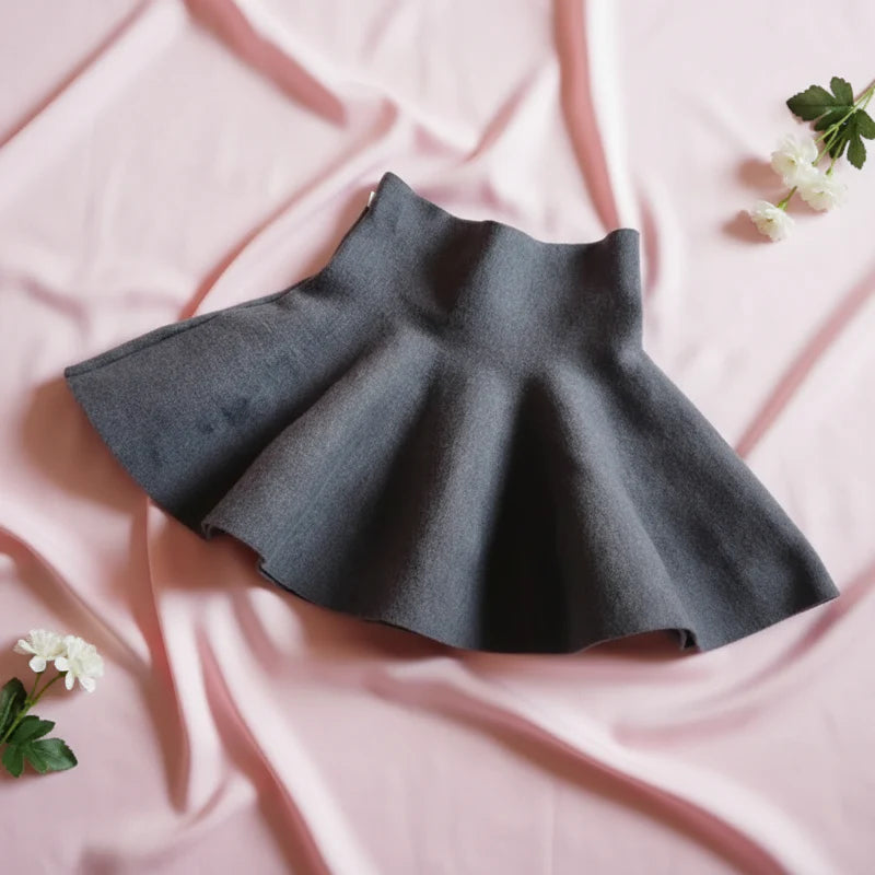 Girls Knitted Skirt – Komfort & stil – Barnkjol