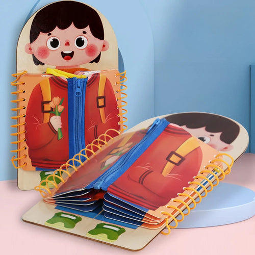 ClothesBook™ - Självständig lek - Pysselbok för påklädning