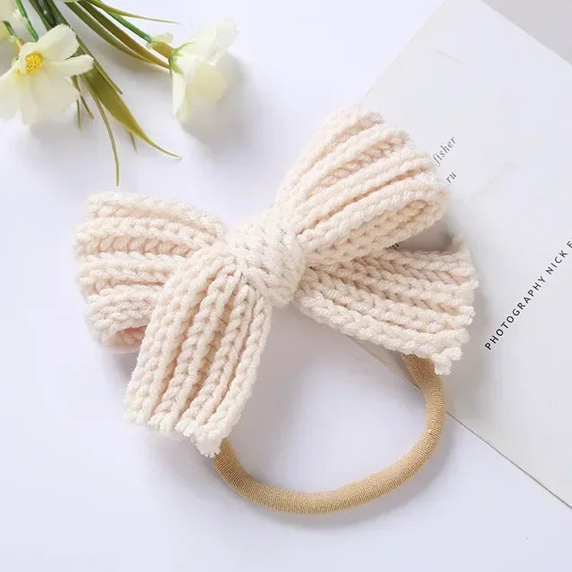 Mini Fashion™ - Rosettglans - Stickat hårband