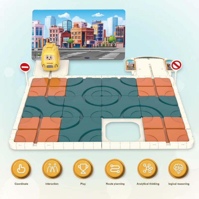 ThinkFun – Logiskt tänkande & koncentration – Tågpusselspel