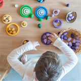 Rainbow Blocks™ – Kreativt kul att färglägga – Färgläggningsspel i trä
