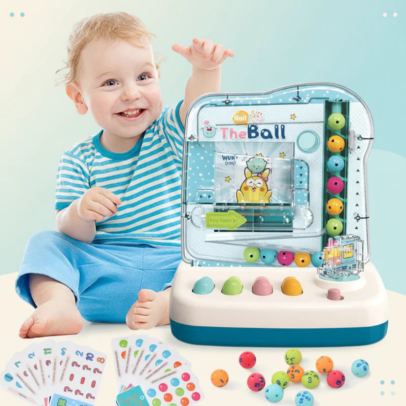 Montessori Math Track Game – Lärande & Logik – Bollbana