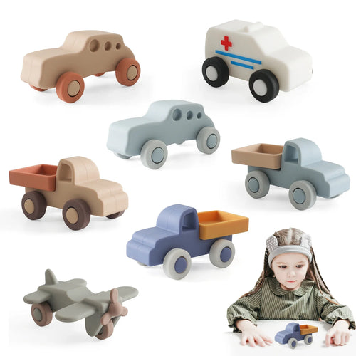 Mini Motion™ – Rullande och bitande - fordonsleksaker av silikon