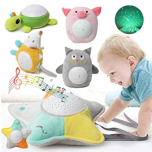 StarPlush – Mjuk & lugnande – gosedjur med nattlampa-projektor