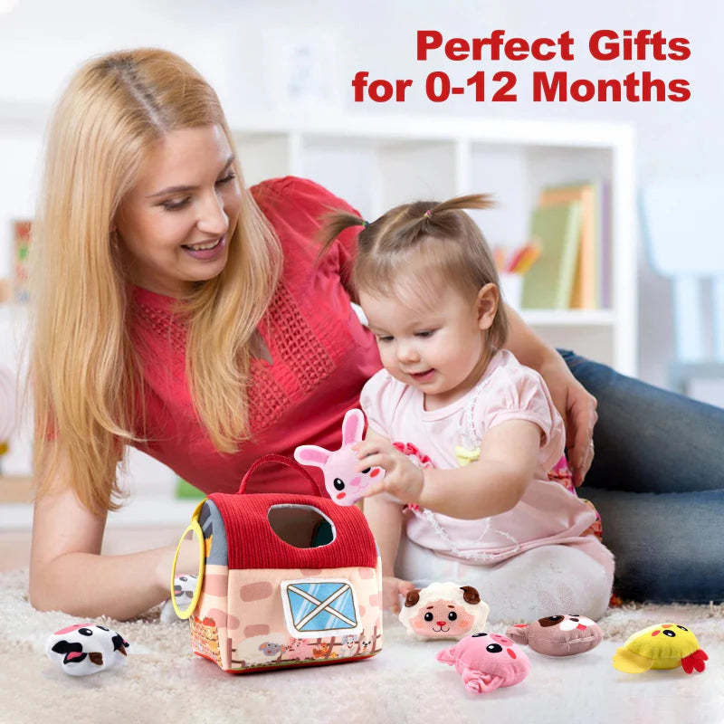 BabyBarn – Mjukt & Lärande – Bondgård med plyschdjur