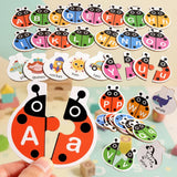 Wooden Letter Matching Game – Lärande & lek – Alfabetpussel