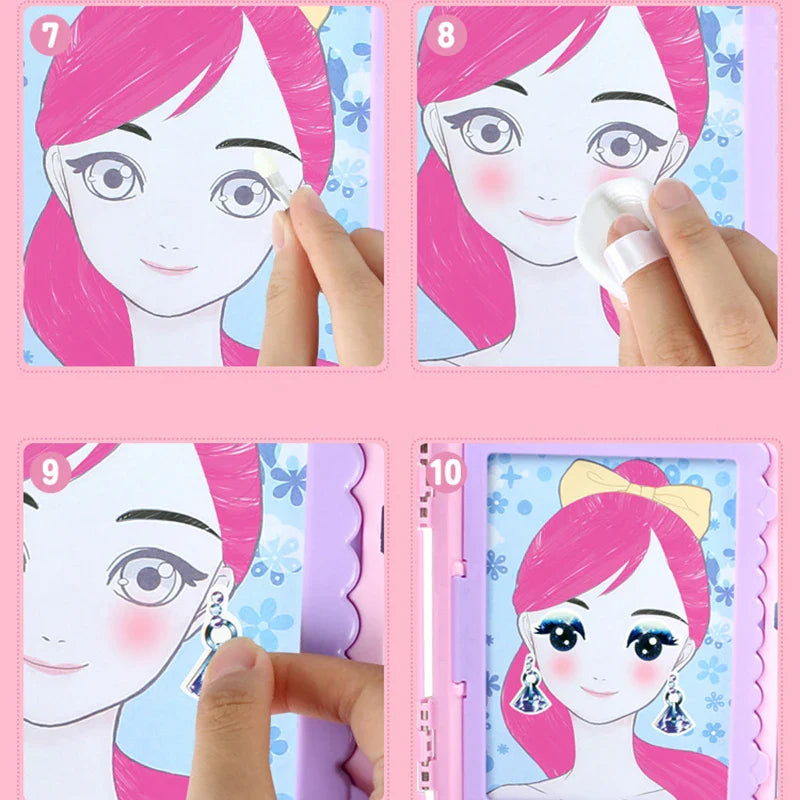 Glam Draw - Fantasi & kul - Makeup-teckenset