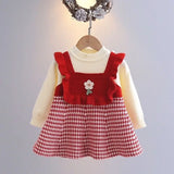 Mini Fashion™ - Söt stil - Långärmad klänning