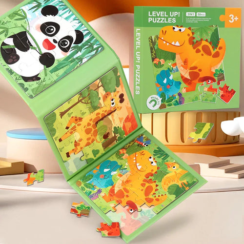 Magnetic Puzzle Book™ – Djurvänner Kul – Magnetisk pusselbok