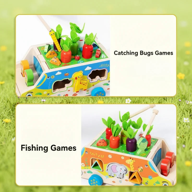Montessori Animal Matching Toy – Lärorikt & interaktivt – Pusselvagn