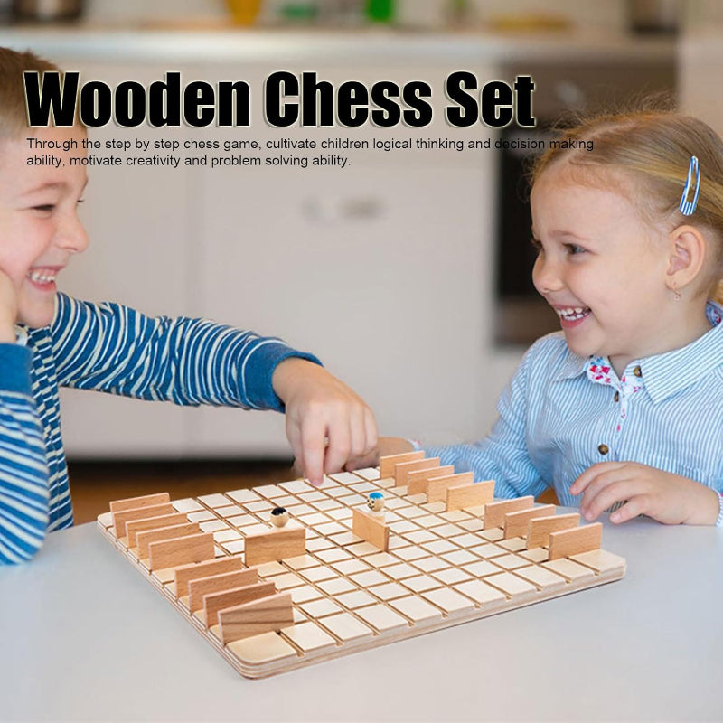 Wooden Chess Puzzle Game – Strategi & Tänkande – Brädspel