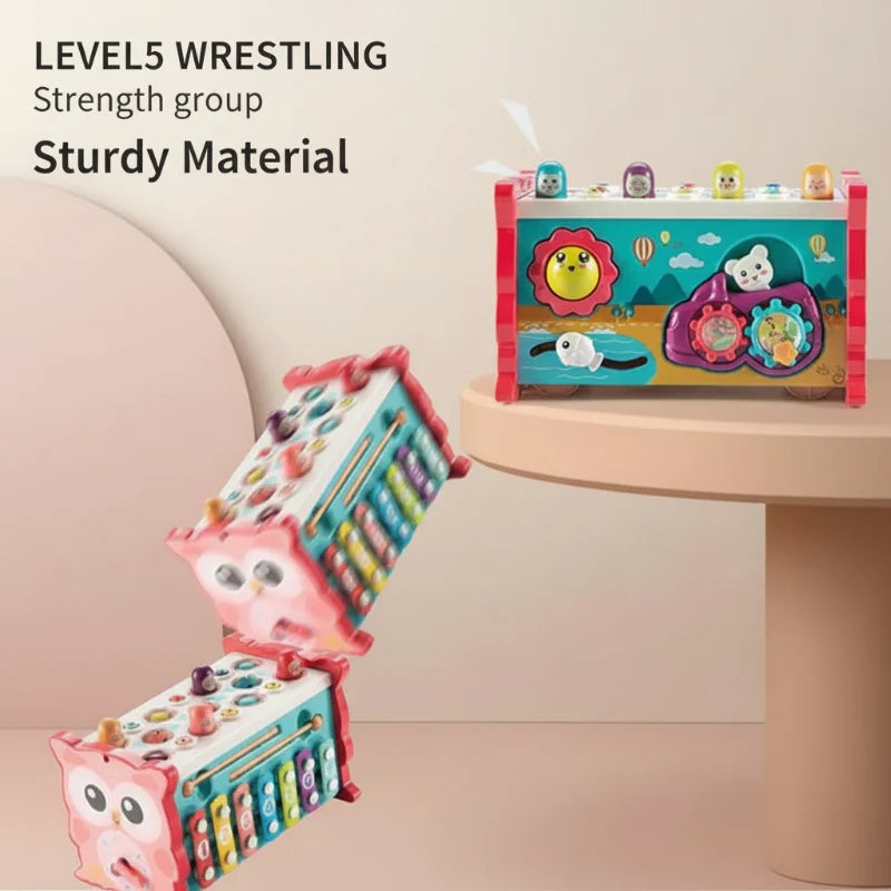 Montessori Hammering Toy – Motorik & inlärning – 8-i-1-lekset