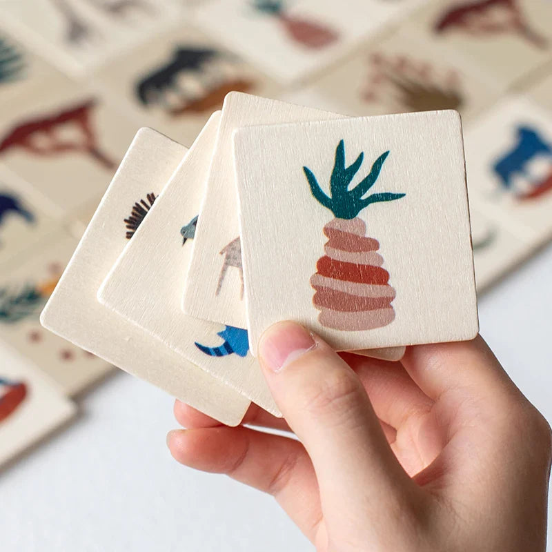 MemoryMatch – Trä & Lärorikt – Djungelminnesspel