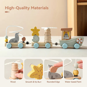 HappyTrain – Montessori & Fun – Träsats med tåg