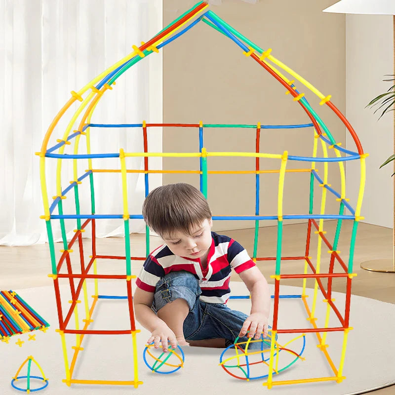 BuildPlay – Fantasi & skicklighet – Konstruktionsrör med kopplingar