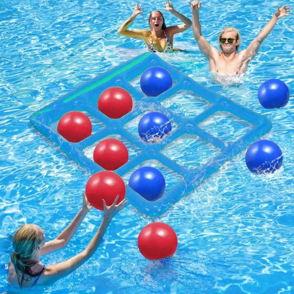 Pool Tic Tac Toe – Färgglatt och roligt - Pool fyra i rad lekset