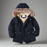 CozyTrend – Varm och elegant – Parkas vinterjacka med pälskrage