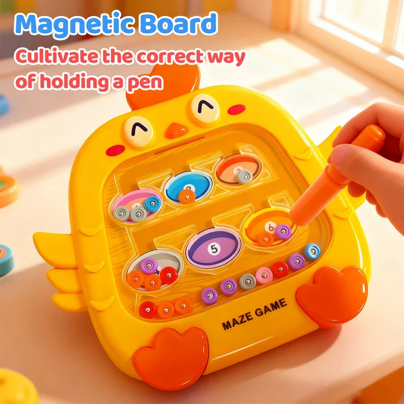 Color Number Maze – Praktiskt att ha med sig – Magnetlabyrint