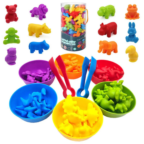 Rainbow Teddy Bears Toys™ - Pedagogisk & kreativ - Räknande regnbågsbjörnar